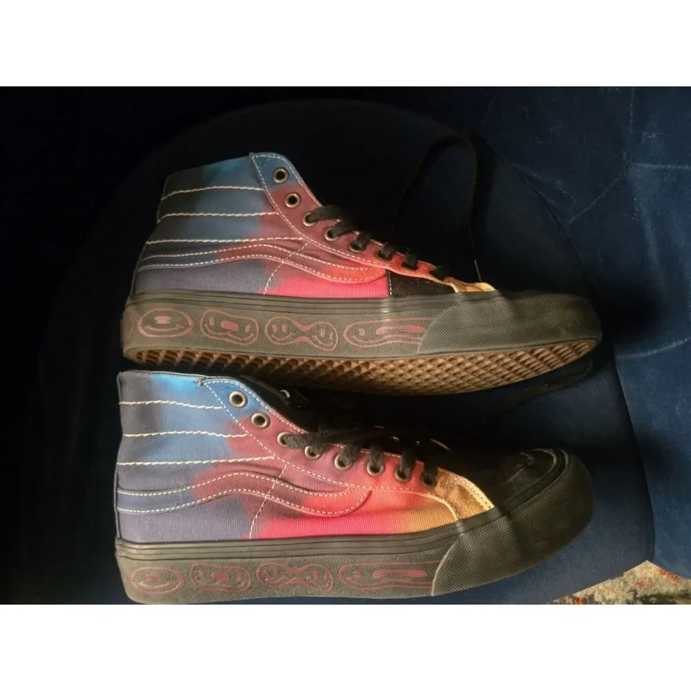 Vans Sk8-Hi 138 Decon SF Have A Trip Rainbow Black Sneakers - Size 9.5